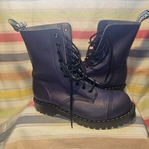 Purple Combat Boots